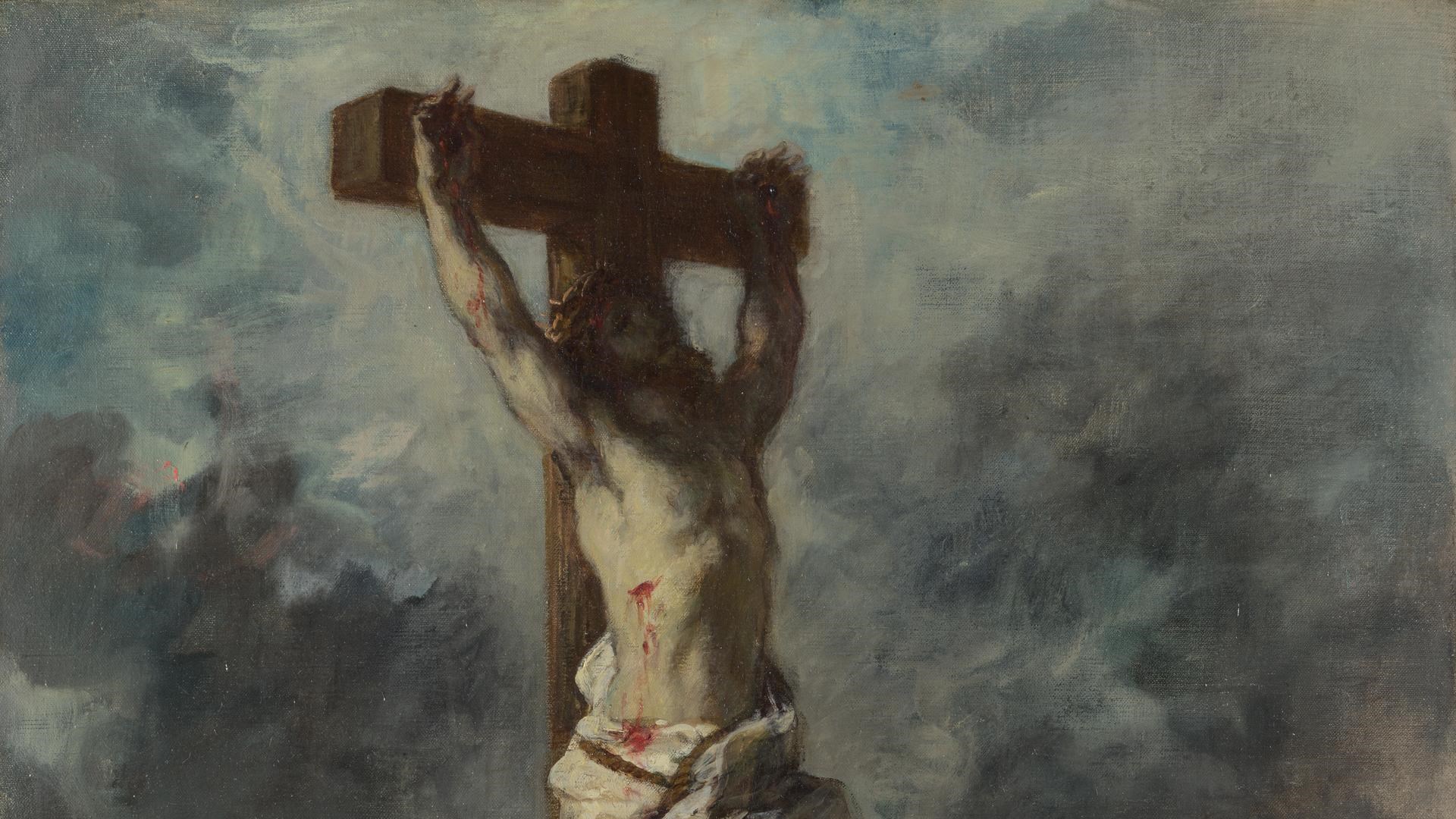 Christ on the Cross_Eugène Delacroix_c1835