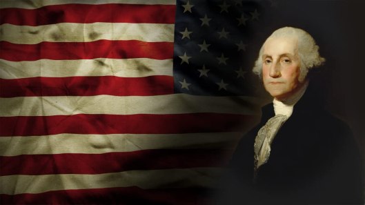 George Washington with Flag